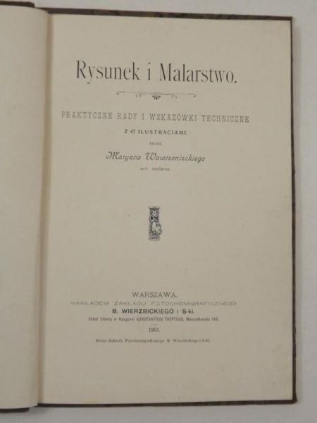 Rysunek i Malarstwo, 1901 r.