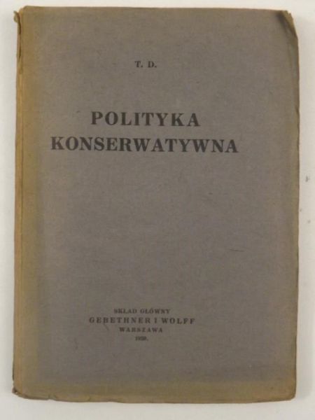 Polityka konserwatywna, 1920 r.
