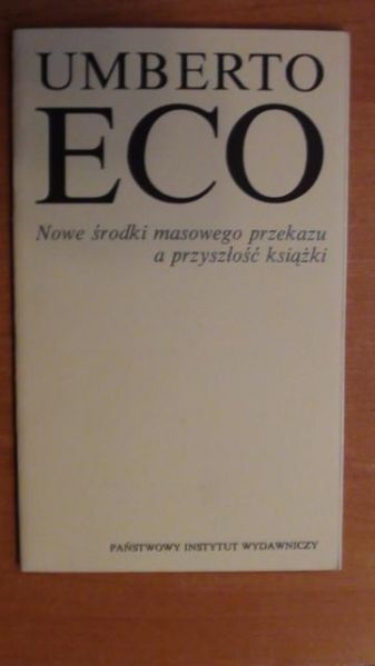 Nowe środki masowego przekazu a przyszłość książki