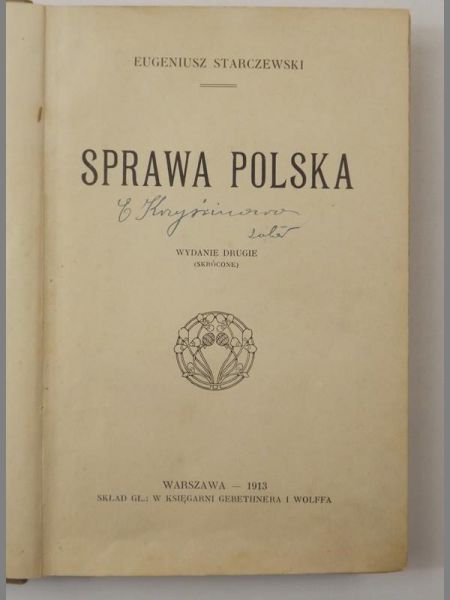 Sprawa polska, 1913 r.