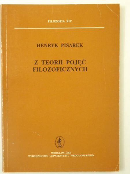 Z teorii pojęć filozoficznych