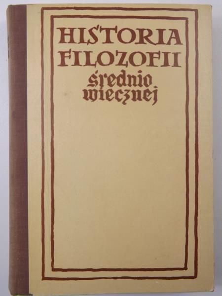 Historia filozofii średnowiecznej