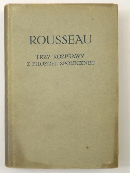 Trzy rozprawy z filozofii społecznej, BKF