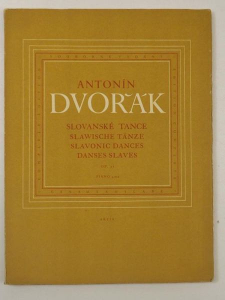 Dvorak Anton - Slovanske Tance, Nuty