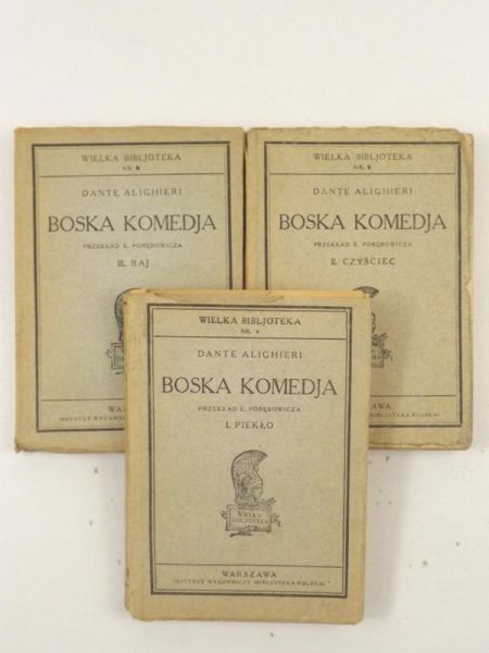 Boska Komedia, Tom I - III, ok. 1922 r.