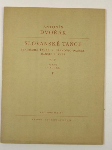 Dvorak Antonin - Slovanske Tance, Nuty