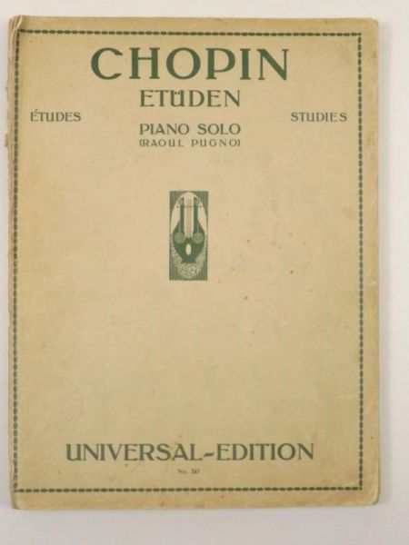 Chopin Frederic Francois - Etuden, Nuty, 1931 r.