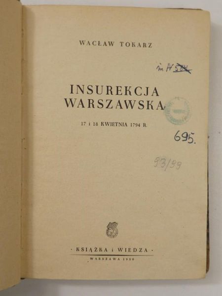 Insurekcja warszawska, BH, 1950 r.