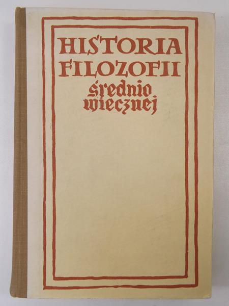 Historia filozofii średniowiecznej