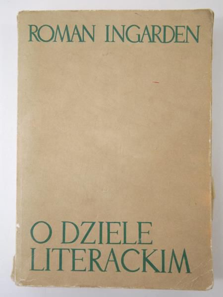 Ingarden Roman - O dziele literackim