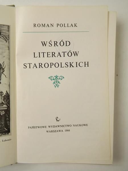 Wśród literatów staropolskich