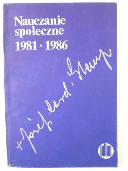 Glemp Józef - Nauczanie społeczne 1981-1986