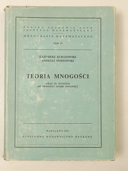 Kuratowski Kazimierz,   - Teoria mnogości