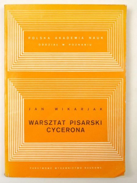 Warsztat pisarski Cycerona