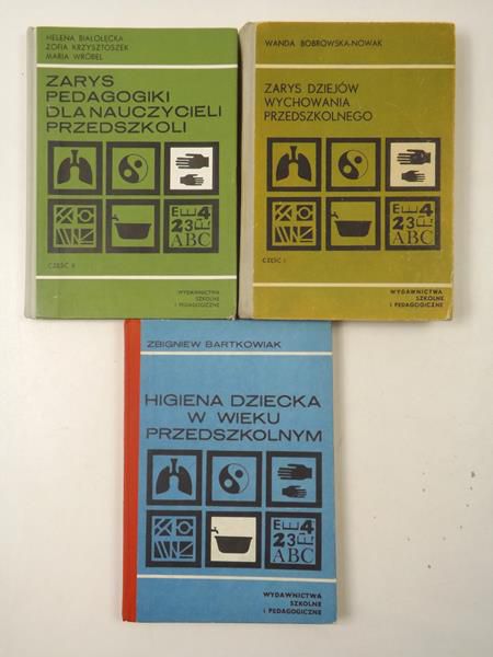 Bobrowska-Nowak Wanda,  , Bartkowiak Zbigniew - Pedagogika przedszkolna, 3 książki