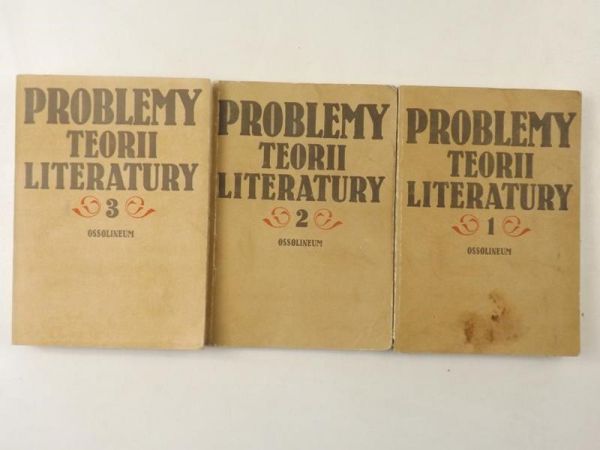 Problemy teorii literatury. T. I-III