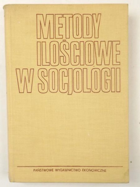 Metody ilościowe w socjologii