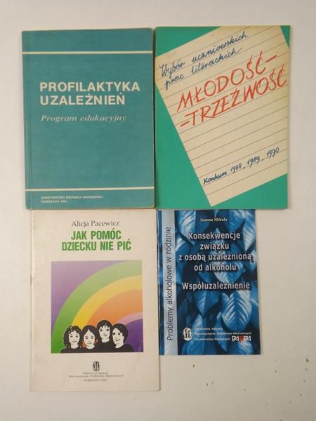 Mikuła Joanna, Jakubowska Barbara,  , Pacewicz Alicja - Problemy alkoholowe, 4 książki