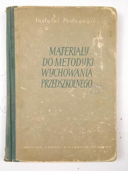 Materiały do metodyki wychowania przedszkolnego