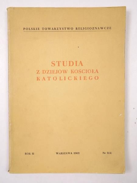 Studia z dziejów kościoła katolickiego
