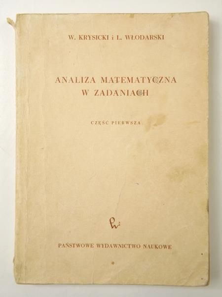 Analiza matematyczna w zadaniach