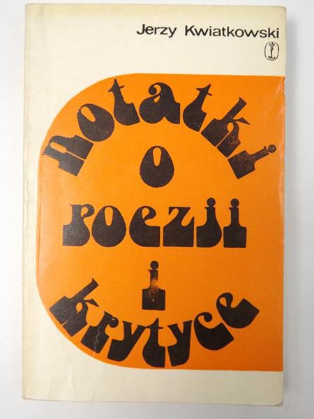 Notatki o poezji i krytyce