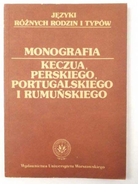 Monografia keczua, perskiego, portugalskiego i rumuńskiego