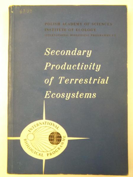 Secondary Productivity of Terrestrial Ecosystems  vol. 1