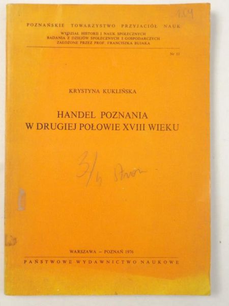 Handel Poznania w Drugiej Połowie XVIII Wieku, Nr 53