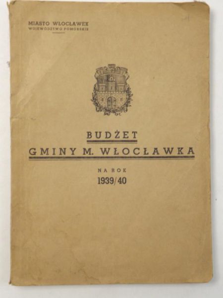 Budżet Gminy M. Włocławka na rok 1939/40