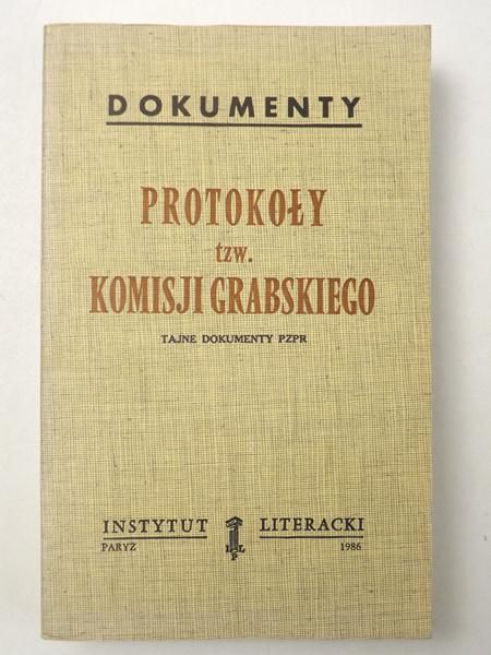 Dokumenty: Protokoły tzw. Komisji Grabskiego