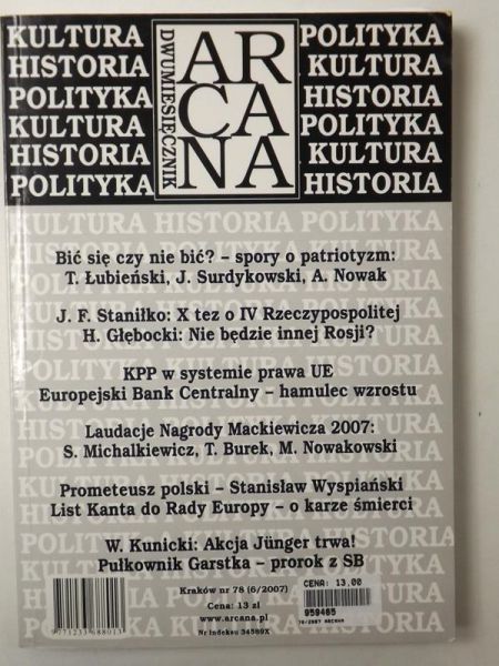 Dawidowicz Zuzanna (red.) - Dwumiesięcznik Arcana, nr 78