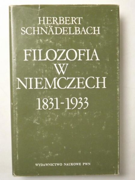 Filozofia w Niemczech 1831-1933