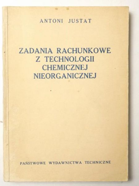 Zadania rachunkowe z technologii chemicznej niorganicznej