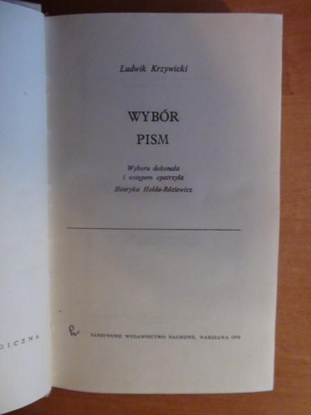 Wybór pism