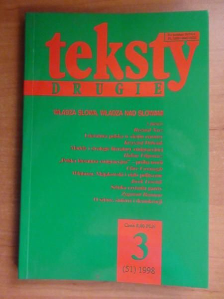 Teksty Drugie (3, 1998)