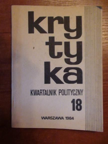 Krytyka, nr. 18, 1984