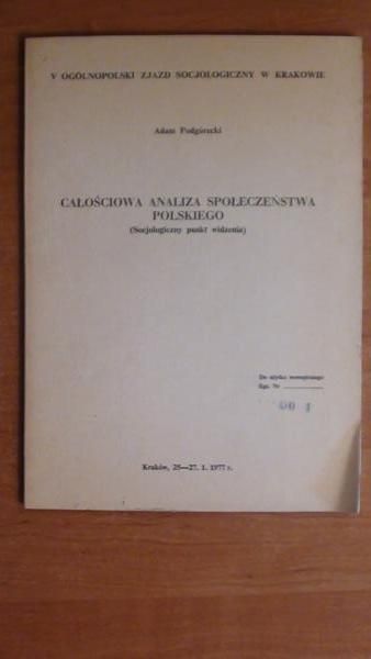 Całościowa analiza społeczeństwa polskiego