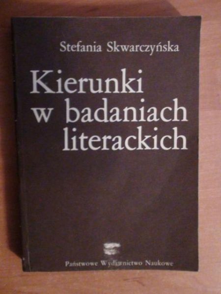Kierunki w badaniach literackich