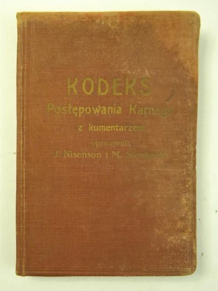 Kodeks postępowania karnego, 1936 r.