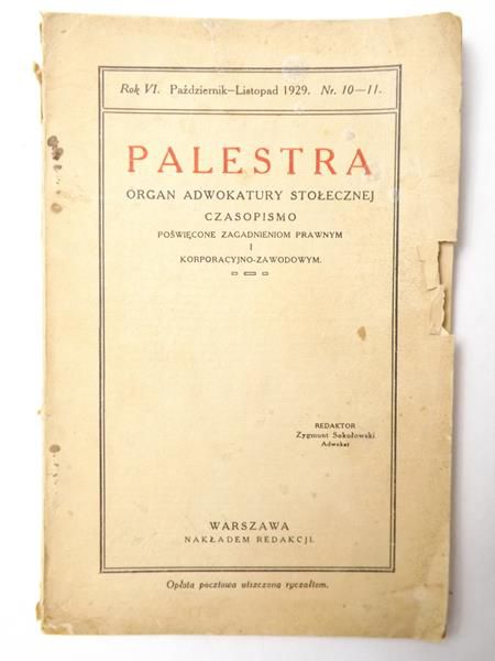 Palestra. Organ Adwokatury Stołecznej. Czasopismo