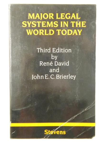 David Rene - Major Legal Systems in the World Today