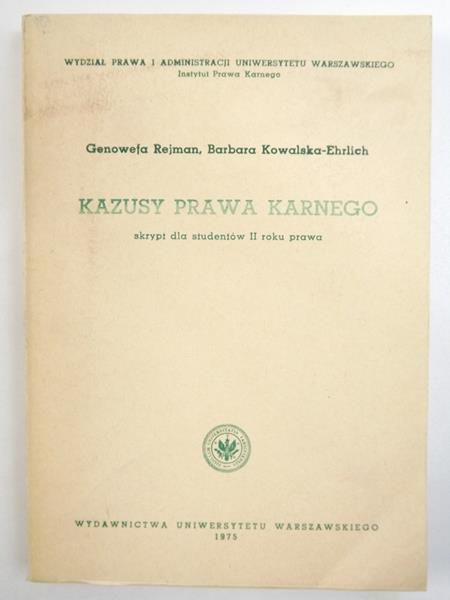 Kursy prawa karnego