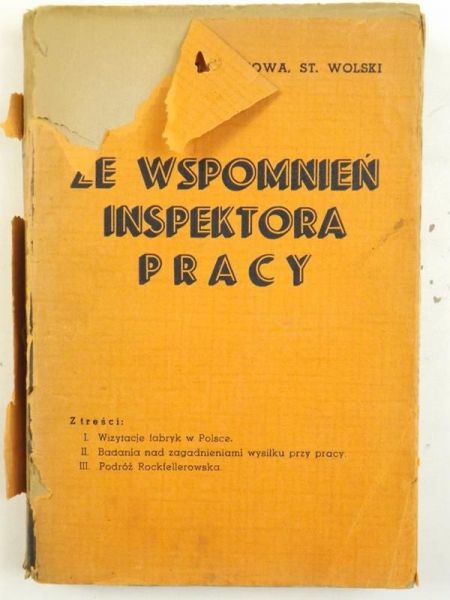 Krahelska H., Kirstowa M.,   - Ze wspomnień inspektora pracy, Tom II, 1936 r.