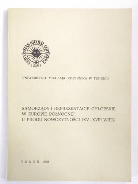 Samorządy i reprezentacje chłopskie w Europie Północnej u progu nowożytności