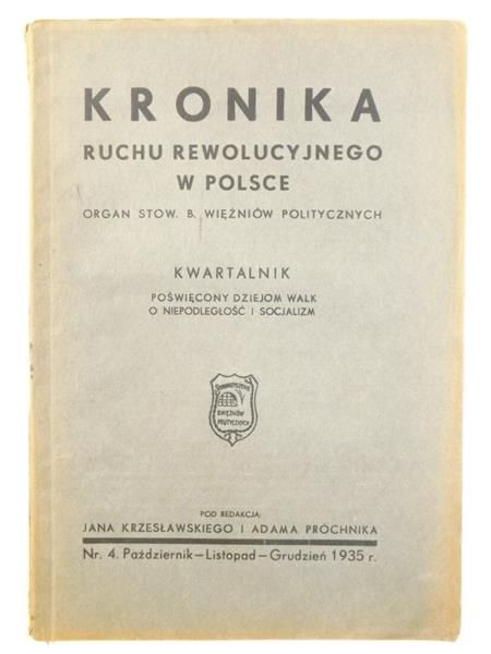 Kronika Ruchu Rewolucyjnego w Polsce Nr.4., 1935 r.