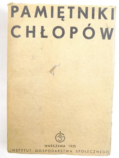 Instytut Gospodarstwa Społecznego - Pamiętniki chłopów, 1935 r.