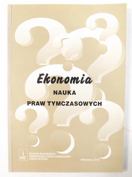 Ekonomia. Nauka praw tymczasowych
