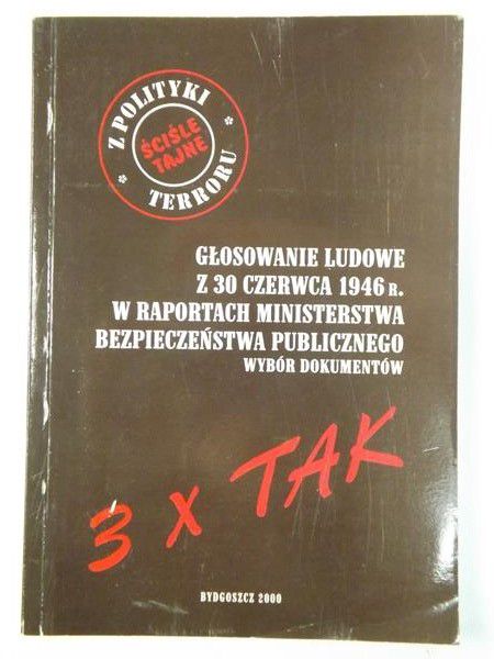 Głosowanie ludowe z 30 czerwca 1946 r. w raportach Ministerstwa Bezpieczeństwa Publicznego