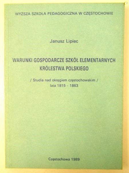 Warunki gospodarcze szkół elementarnych kólestwa Polskiego